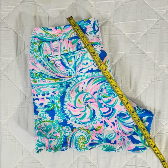Bundle Lilly Pulitzer Blue and Green Bermuda Shorts Vibrant Patter - Picture 8 of 11